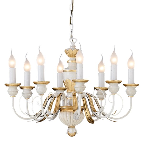Ideal lux ® Полилей | FIRENZE SP8 BIANCO | E14 max 8 x 40W | IP20 - 012872