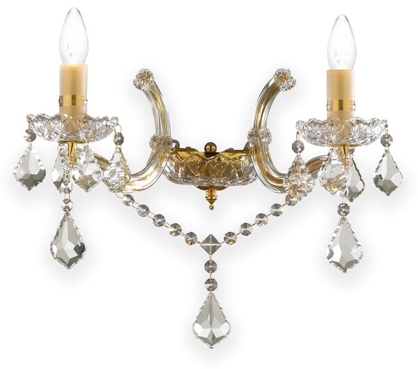 Ideal lux ® Аплик | FLORIAN AP2 ORO | E14 max 2 x 40W | IP20 - 035659