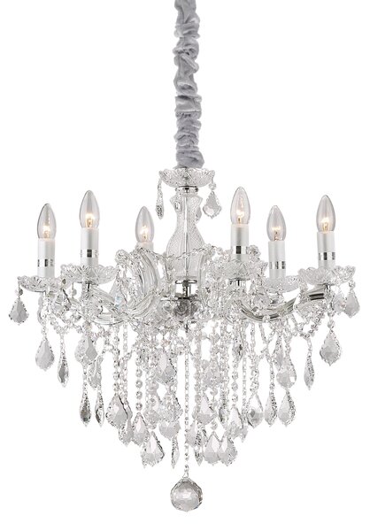Ideal lux ® Полилей | FLORIAN SP6 CROMO | E14 max 6 x 40W | IP20 - 035628