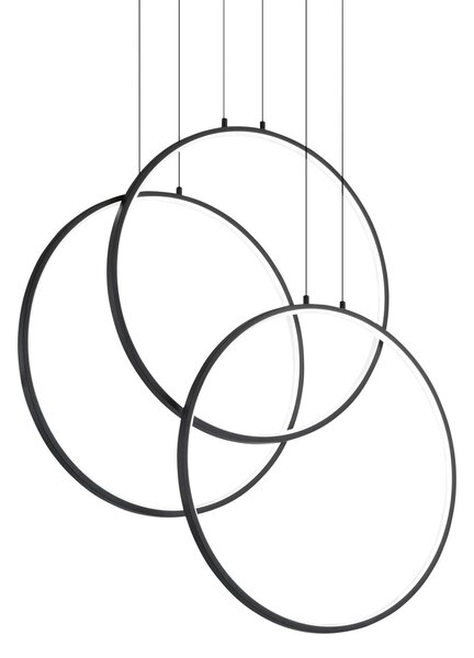 Ideal lux ® Полилей | FRAME SP CERCHIO NERO 3000K | LED 82W | IP20 - 269337