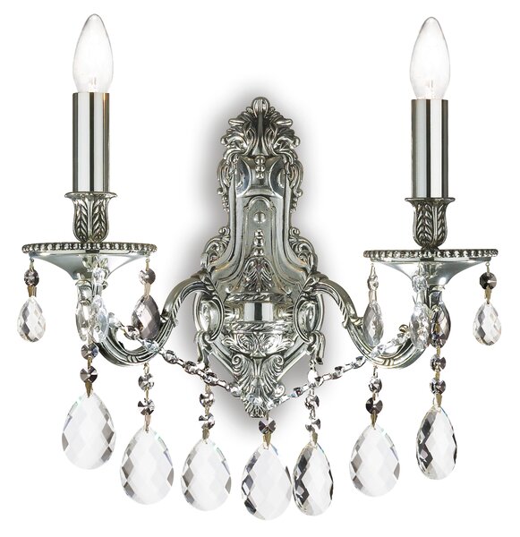 Ideal lux ® Аплик | GIOCONDA AP2 ARGENTO | E14 max 2 x 40W | IP20 - 044910