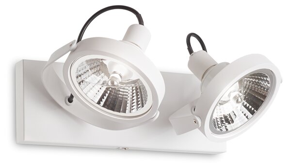 Ideal lux ® Спот | GLIM PL2 BIANCO | GU10 max 2 x 50W | IP20 - 200200