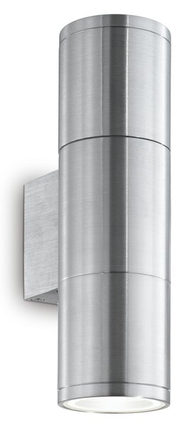 Ideal lux ® Аплик | GUN AP2 SMALL ALLUMINIO | GU10 max 2 x 35W | IP44 - 033013