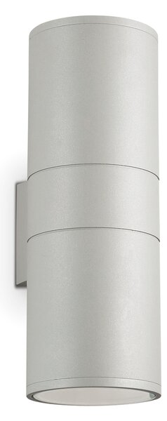 Ideal lux ® Аплик | GUN AP2 BIG GRIGIO | E27 max 2 x 60W | IP54 - 163604