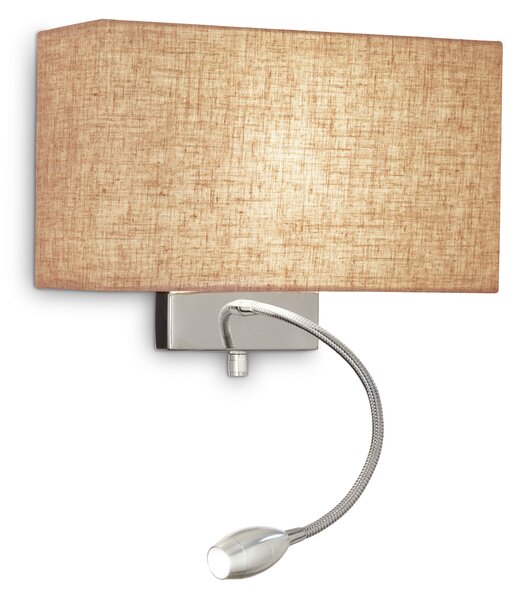 Ideal lux ® Аплик | HOTEL AP2 CANVAS | E27/LED max 1 x 60W / 1.5W | IP20 - 103204