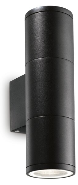 Ideal lux ® Аплик | GUN AP2 SMALL NERO | GU10 max 2 x 35W | IP44 - 100395
