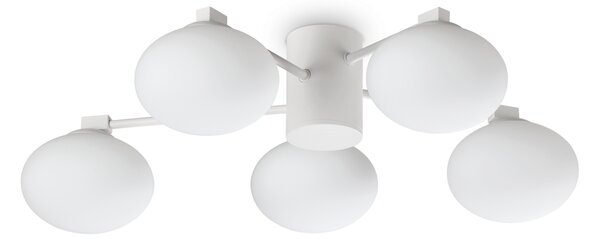 Ideal lux ® Плафон | HERMES PL5 D60 BIANCO | G9 max 5 x 28W | IP20 - 322698