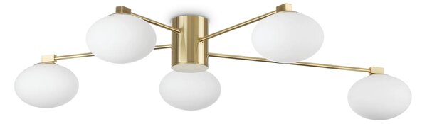 Ideal lux ® Плафон | HERMES PL5 D90 OTTONE | G9 max 5 x 28W | IP20 - 288277