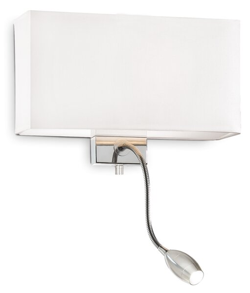 Ideal lux ® Аплик | HOTEL AP2 BIANCO | E27/LED max 1 x 60W / 1.5W | IP20 - 035949