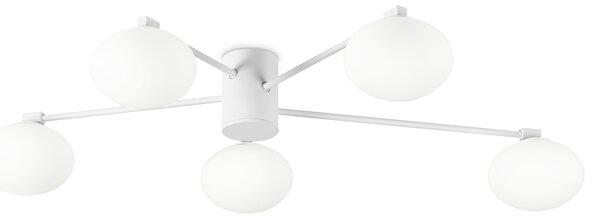Ideal lux ® Плафон | HERMES PL5 D90 BIANCO | G9 max 5 x 28W | IP20 - 316680