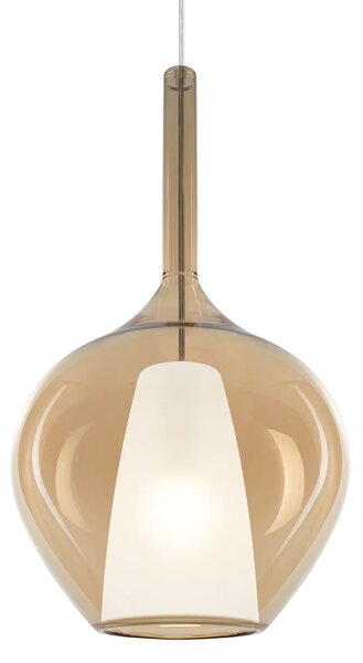 Ideal lux ® Пендел | KALIQUE-1 SP1 D28 AMBRA | E27 max 1 x 42W | IP20 - 359526