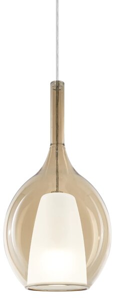 Ideal lux ® Пендел | KALIQUE-2 SP1 D18 AMBRA | E27 max 1 x 42W | IP20 - 360003