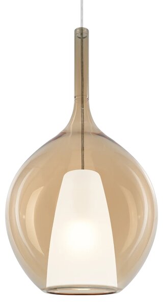 Ideal lux ® Пендел | KALIQUE-2 SP1 D28 AMBRA | E27 max 1 x 42W | IP20 - 359632