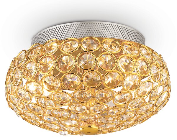 Ideal lux ® Плафон | KING PL3 ORO | G9 max 3 x 40W | IP20 - 075402