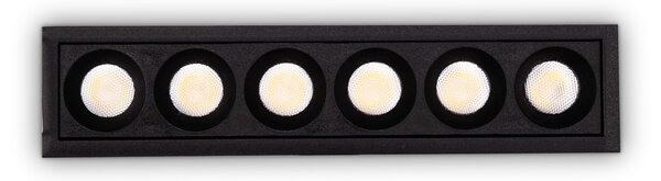 Ideal lux ® LED луна | LIKA FI SLIM 10W 3000K NERO | 10W | IP20 - 305813