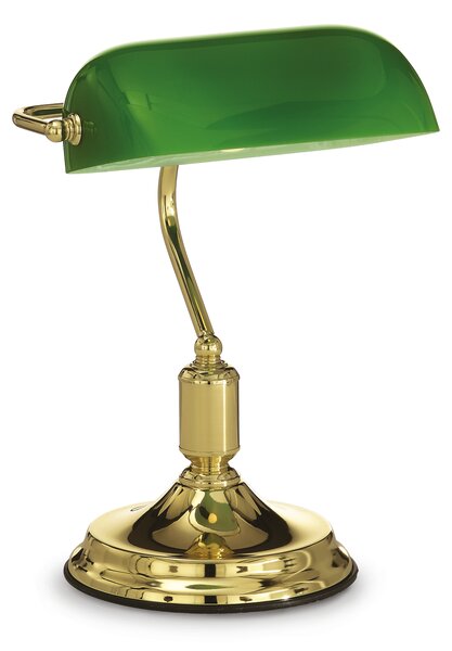 Ideal lux ® Настолна лампа | LAWYER TL1 OTTONE | E27 max 1 x 60W | IP20 - 013657