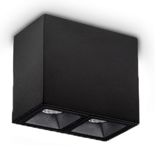 Ideal lux ® Плафон | LIKA PL 06W 3000K NERO | 6W | IP20 - 369877