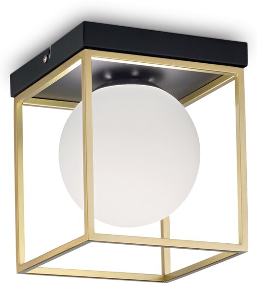Ideal lux ® Плафон | LINGOTTO PL1 OTTONE | E14 max 1 x 28W | IP20 - 198132