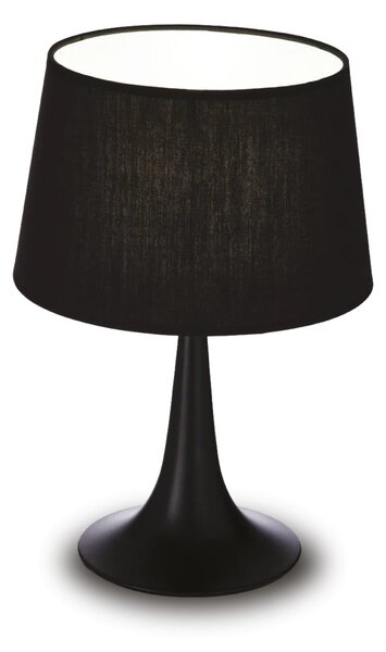 Ideal lux ® Настолна лампа | LONDON TL1 NERO | E27 max 1 x 60W | IP20 - 110554