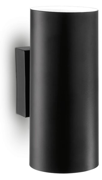 Ideal lux ® Аплик | LOOK AP2 ROUND D60 H150 NERO | GU10 max2 x 28W | IP20 - 095998