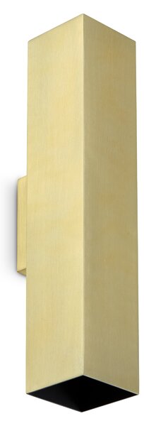 Ideal lux ® Аплик | LOOK AP2 SQUARE D60 H300 OTTONE | GU10 max2 x 28W | IP20 - 370439
