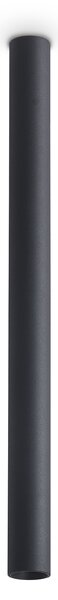 Ideal lux ® Плафон | LOOK LED PL1 ROUND D30 H400 ON-OFF NERO 3000K | 5W | IP20 - 370897