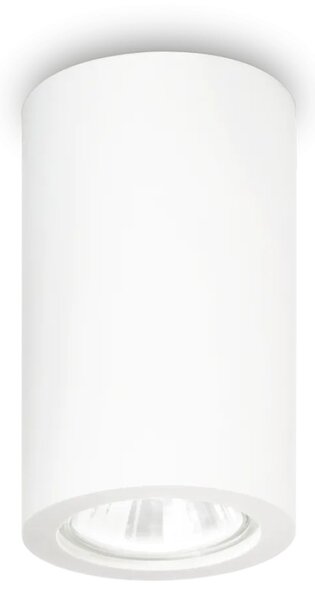 Ideal lux ® Спот | LOOK PL1 ROUND D70 H110 GESSO | GU10 max 1 x 35W | IP20 - 155869