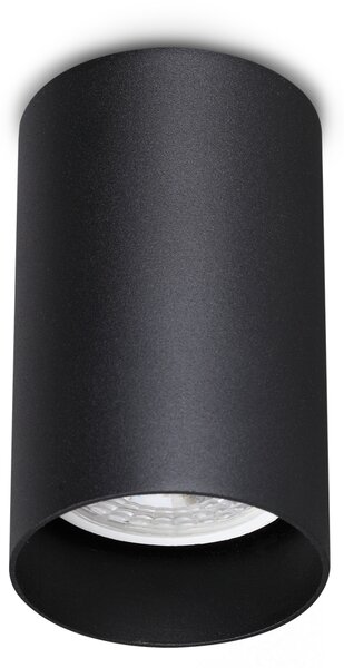 Ideal lux ® Спот | LOOK PL1 ROUND D60 H100 NERO | GU10 max1 x 28W | IP20 - 353821