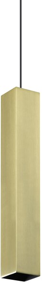 Ideal lux ® Пендел | LOOK SP1 SQUARE D60 H400 OTTONE | GU10 max1 x 28W | IP20 - 371702