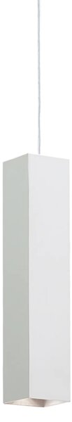Ideal lux ® Пендел | LOOK SP1 SQUARE D60 H400 BIANCO | GU10 max 1 x 28W | IP20 - 126906