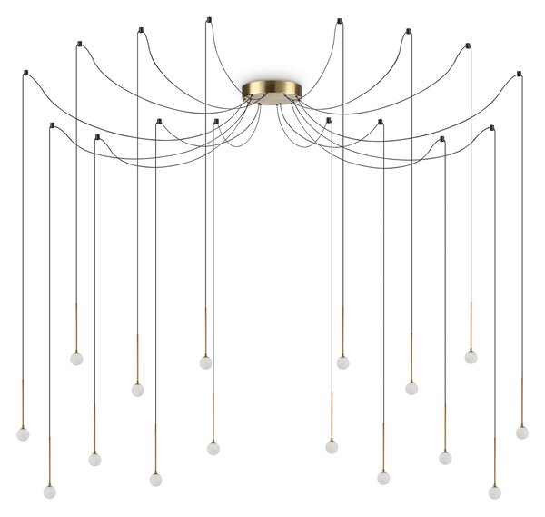 Ideal lux ® Полилей | LUCCIOLA SP16 OTTONE | LED 16W | IP20 - 284019