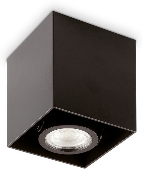 Ideal lux ® Спот | MOOD PL1 D09 SQUARE NERO | GU10 max 1 x 28W | IP20 - 243948