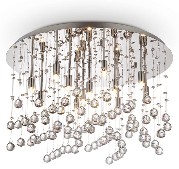 Ideal lux ® Плафон | MOONLIGHT PL12 CROMO | G9 max 12 x 40W | IP20 - 077802