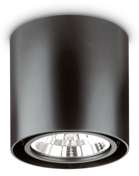Ideal lux ® Спот | MOOD PL1 D15 ROUND NERO | GU10 max 1 x 50W | IP20 - 243450