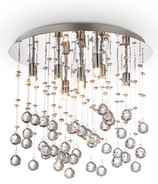 Ideal lux ® Плафон | MOONLIGHT PL8 CROMO | G9 max 8 x 40W | IP20 - 077796