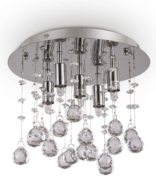 Ideal lux ® Плафон | MOONLIGHT PL5 CROMO | G9 max 5 x 40W | IP20 - 094649