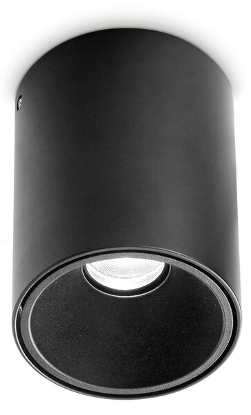 Ideal lux ® Плафон | NITRO PL D08 ROUND NERO 2700K | LED 10W | IP20 - 341798