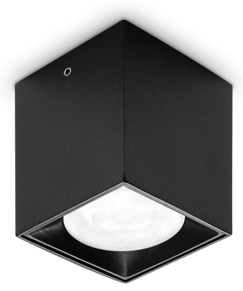 Ideal lux ® Плафон | NITRO PL D04 SQUARE NERO 3000K | 5W | IP20 - 319803