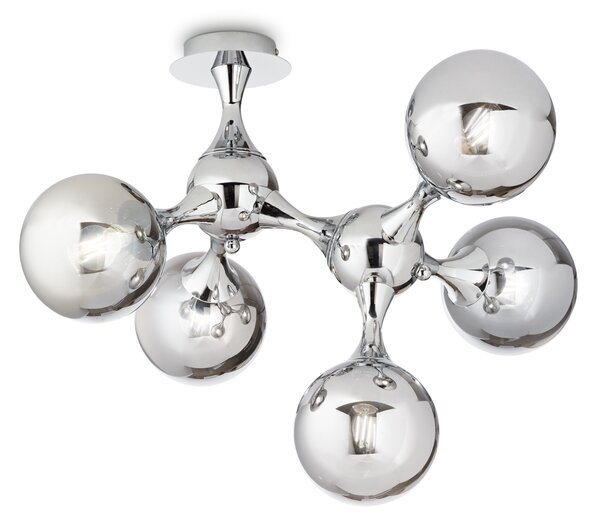 Ideal lux ® Плафон | NODI PL5 CROMO | E14 max 5 x 28W | IP20 - 200484