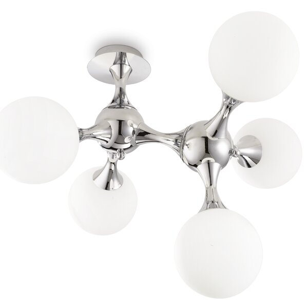 Ideal lux ® Плафон | NODI PL5 BIANCO | E14 max 5 x 28W | IP20 - 073712