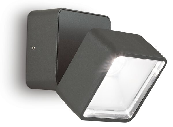 Ideal lux ® Аплик | OMEGA AP SQUARE ANTRACITE 4000K | 7W | IP54 - 285511