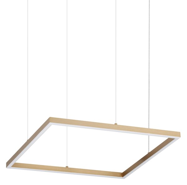 Ideal lux ® Пендел | ORACLE SLIM SP D050 SQUARE 3000K ON-OFF OT | 33W | IP20 - 370415