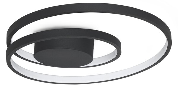 Ideal lux ® Плафон | OZ PL D040 ON-OFF NERO 3000K | 38W | IP20 - 365039