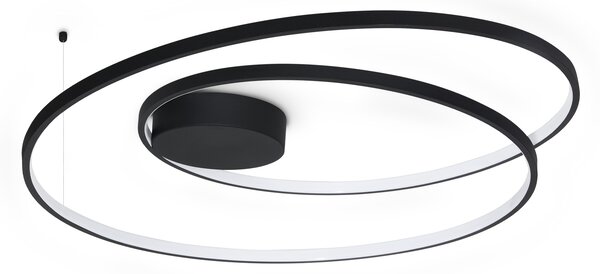 Ideal lux ® Плафон | OZ PL D080 ON-OFF NERO 3000K | 52W | IP20 - 365053