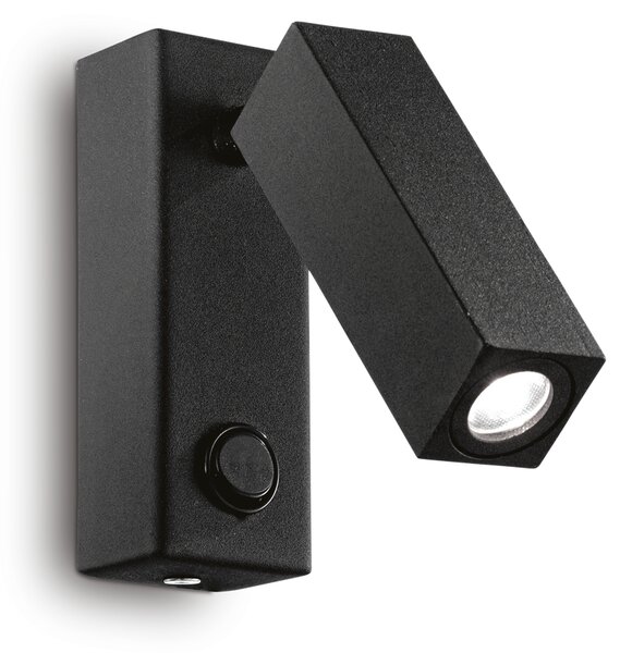 Ideal lux ® Аплик | PAGE AP SQUARE NERO | LED 3W | IP20 - 142241