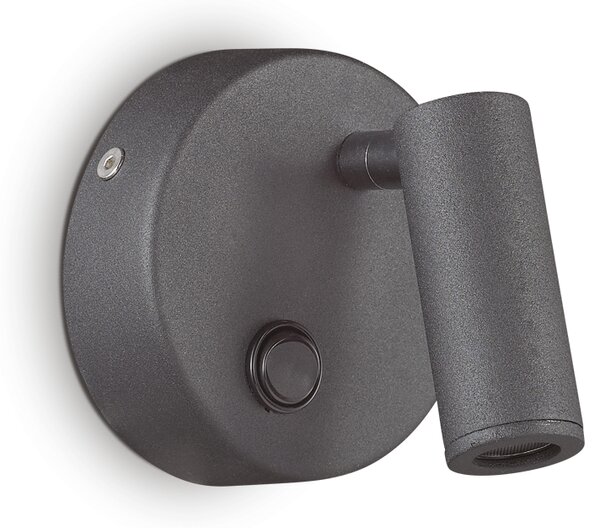 Ideal lux ® Аплик | PAGE AP ROUND NERO | LED 3W | IP20 - 142579