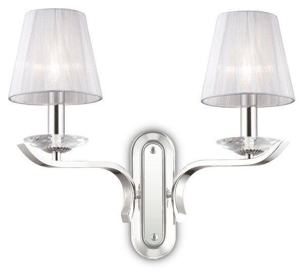 Ideal lux ® Аплик | PEGASO AP2 BIANCO | E14 max 2 x 28W | IP20 - 059211