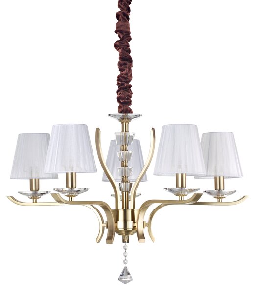 Ideal lux ® Полилей | PEGASO SP5 OTTONE | E14 max 5 x 28W | IP20 - 197722
