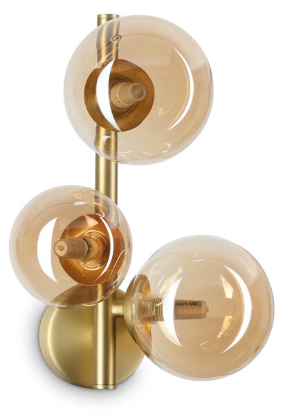 Ideal lux ® Аплик | PERLAGE AP3 AMBRA | G9 max 3 x 15W | IP20 - 322742