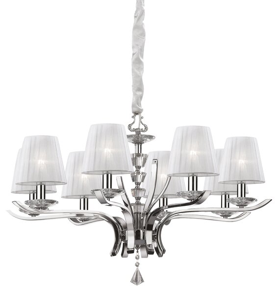 Ideal lux ® Полилей | PEGASO SP8 BIANCO | E14 max 8 x 28W | IP20 - 059242